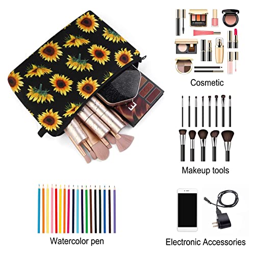 Image of MAGEFY Makeup Bag Cosmetic Bag(sunflower 0173)