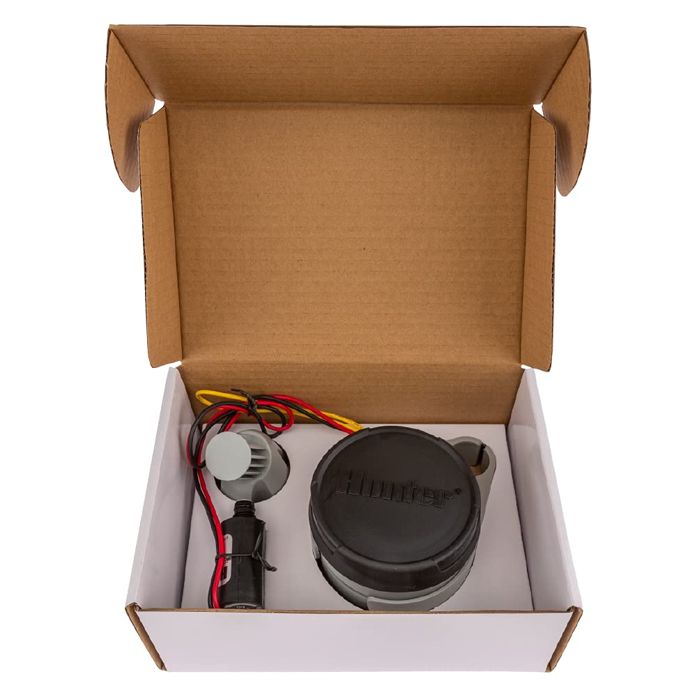 Hunter Node 100 Battery Operated Sprinkler Timer with Solenoid, Waterproof Irrigation Controller for Valves, Wireless, Outdoor, Easy Install, No Wiring Needed for Drip or Remote Systems