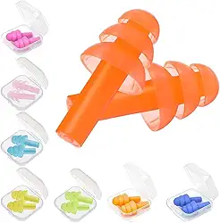 Tampões de ouvido para dormir com cancelamento de ruído, super macios, para dormir 8 pares, natação, ronco, shows, trabalho, lugares barulhentos (8 cores)
