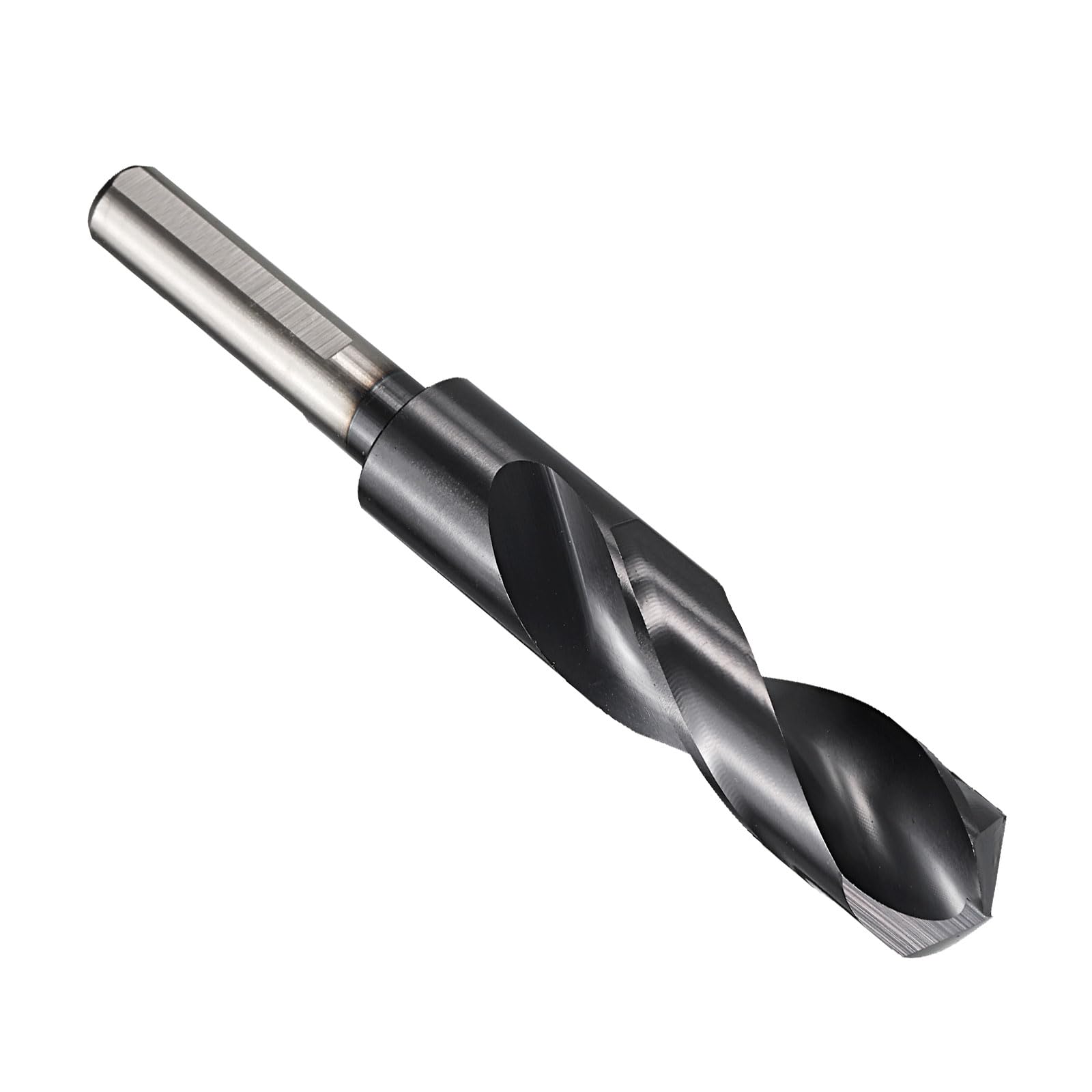 21mm Drill Bit 53/64", 1/2" Reduced Shank M35 Cobalt 5% HSS with Titanium Aluminum Nitride Coating 135° Split Point for Hard Metal Stainless Steel High-speed Cutting
