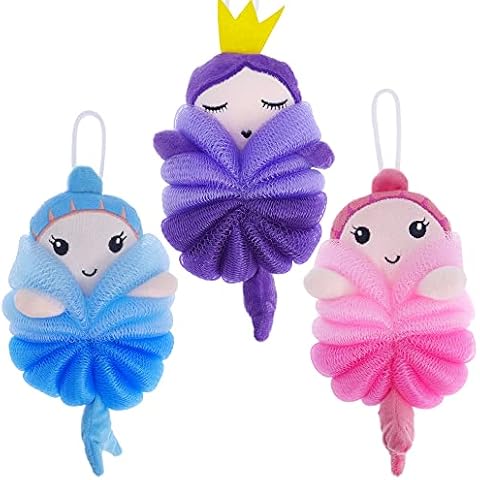 3 Unidades Esponjas de Baño de Sirena para Niños Cover