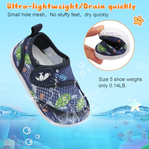 Image of FEETCITY Toddler Water Shoes Boys Girls Swim Shoes Quick Dry Kids Aqua Socks Barefoot for Beach Swimming Pool