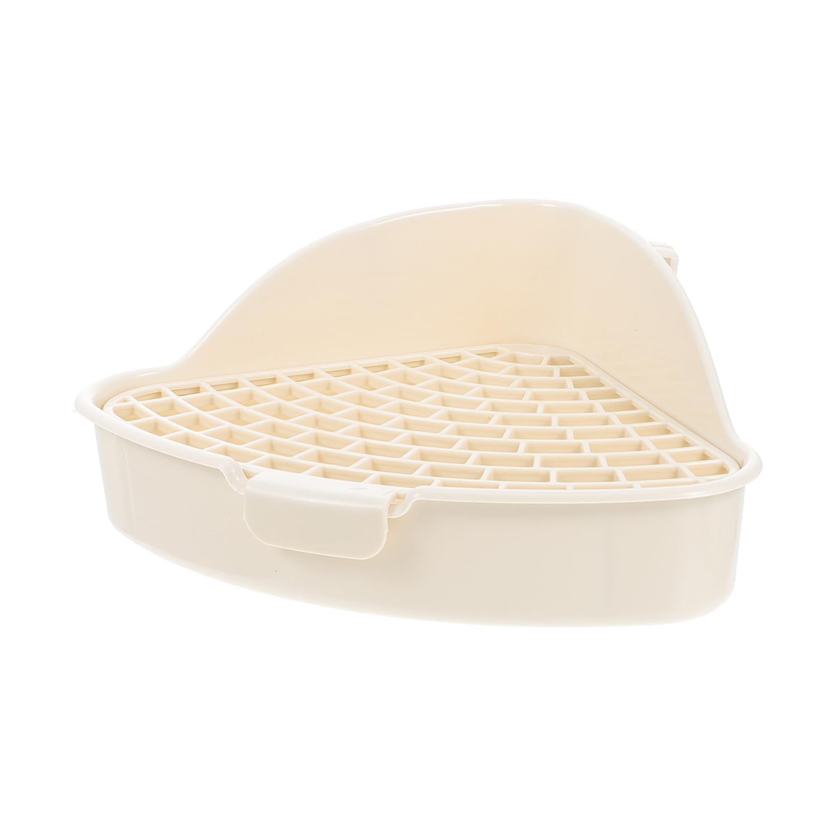 BESPORTBLE 3pezzi Toilette per Conigli e Piccoli Animali Vasino per Addestramento Lettiera Antiscivolo Design per Coniglietti Criceti e Cavia Oatmeal