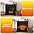 GOFLAME Electric Fireplace with Mantel, 1400W Freestanding Mantel Fireplace Heater with Remote Control, 3 Flame Brightness, Thermostat, 6H Timer, Overheat Protection, CSA Certified (Brown)