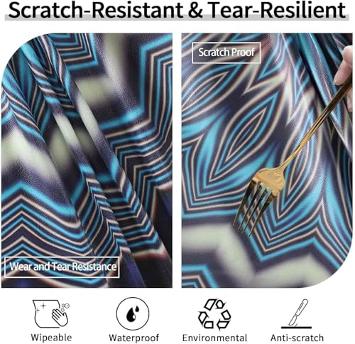 Drawstring Fitted Round Tablecloth for 36-44" Tables Outside Rustic Polyester Weather Proof Table Clothes Western Aesthetic Home Decoration Car Traveling Necessities Birthday Parties Finds