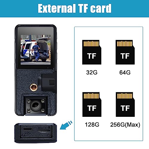 Caméra miniature A39 Full HD 1080p avec carte TF 128 Go et batterie 3000 mAh