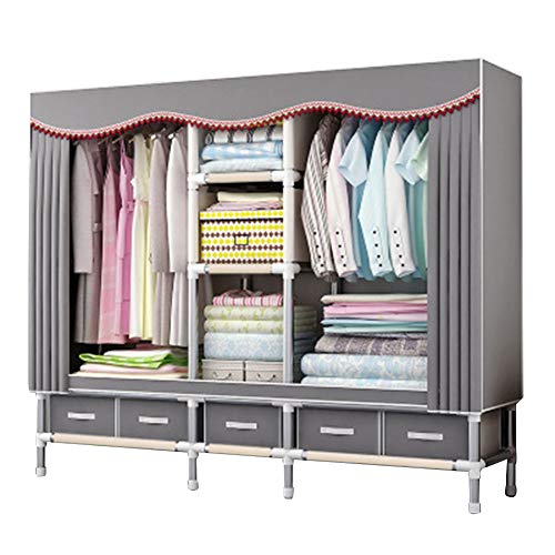 Armoire de rangement extra-large avec structure en acier portable