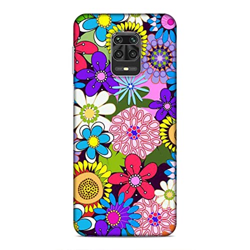Image of Printed Mobile Back Hard Case Cover for Xiaomi Redmi Note 9 Pro /Note 9 Pro Max | Multi Flower, Colourful Flower, A-2182
