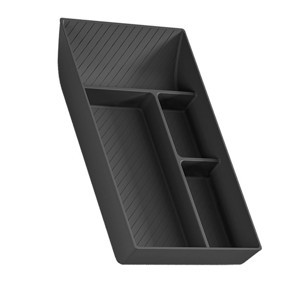 Riloer Boîte de rangement inférieure pour console centrale de voiture compatible avec Tesla Model Y Juniper 2025-2026