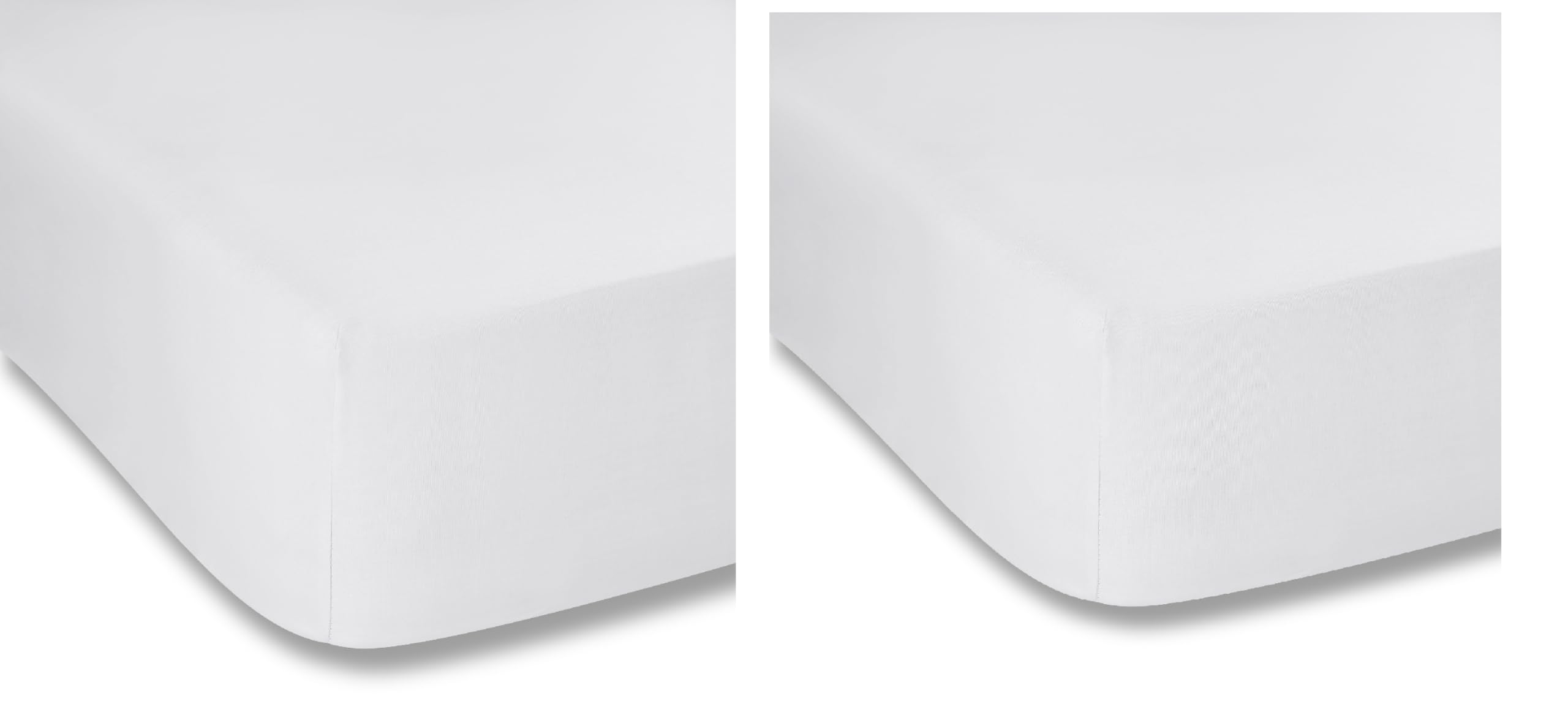 Draps-Housses Blancs 160x200 fini le drap qui glisse du matelas