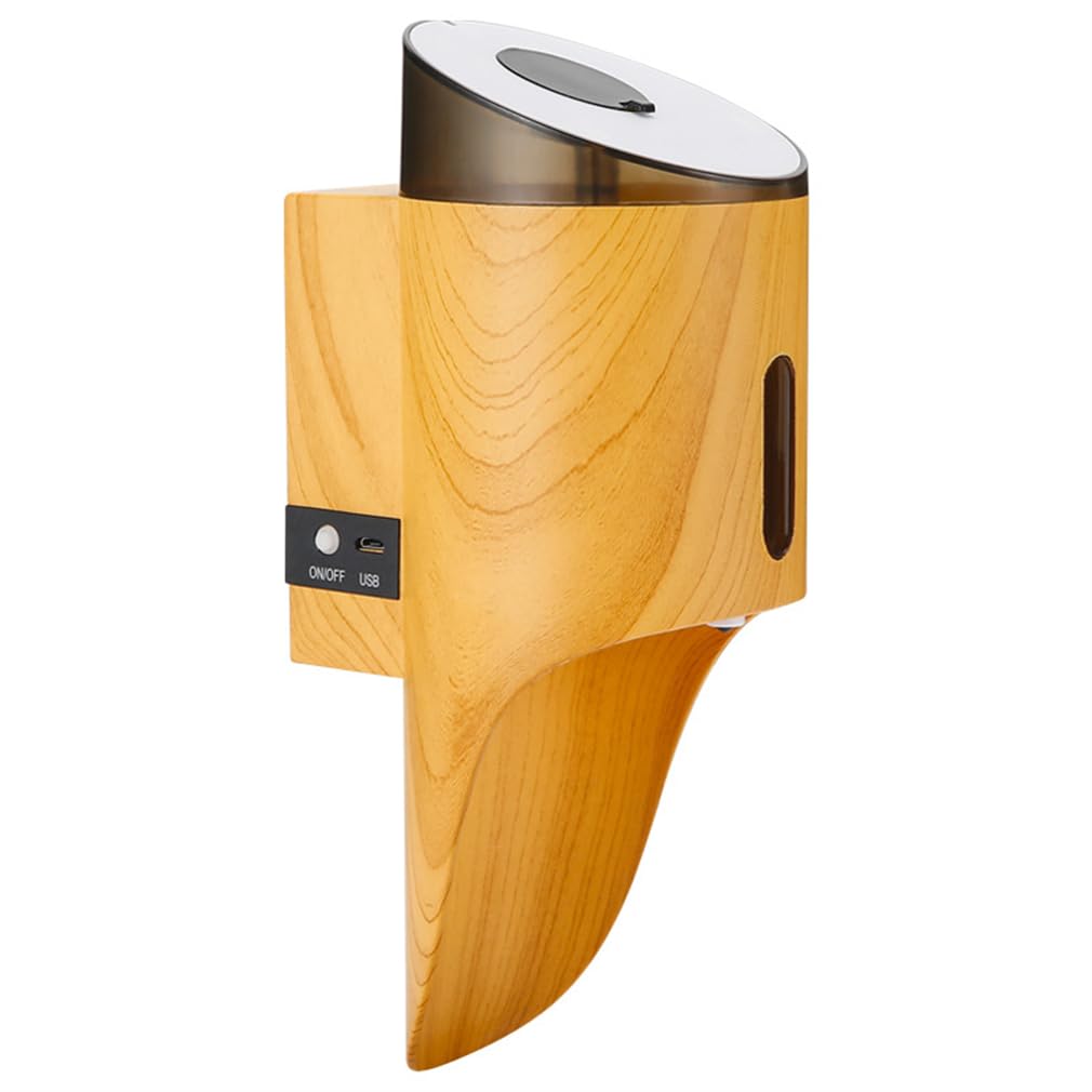 Piankowy środek do dezynfekcji rąk, bezdotykowy uchwyt ścienny, dozownik ładowany przez USB, opływowa konstrukcja i wizualizacja duża pojemność, gadżety kuchenne łazienkowe, żółty