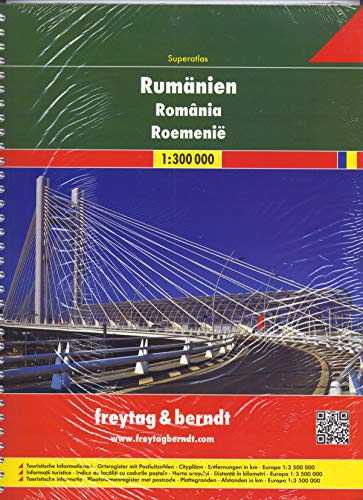 Rumänien - Moldawien, Autoatlas 1:300.000, Superatlas, freytag & berndt Autoatlanten