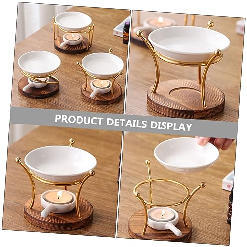 Diffuseur d'aromathérapie en bois et céramique au design épuré - 4