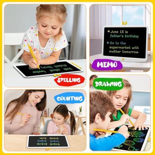 16.5 Inch Colorful LCD Writing Tablet Drawing Board Reusable Drawing Pad for Kids Electronic Educational Systems Gift Toys for Boys and Girls Age 3-12 6 5106PJwRprL. AC