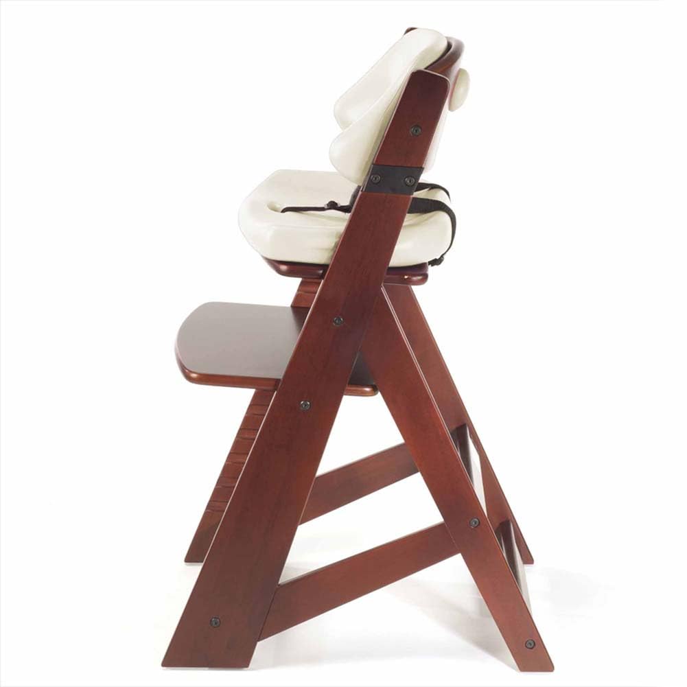 Keekaroo Height Right Kid's Chair with Comfort Cushions, Mahogany/Vanilla (0055219KR-0001)
