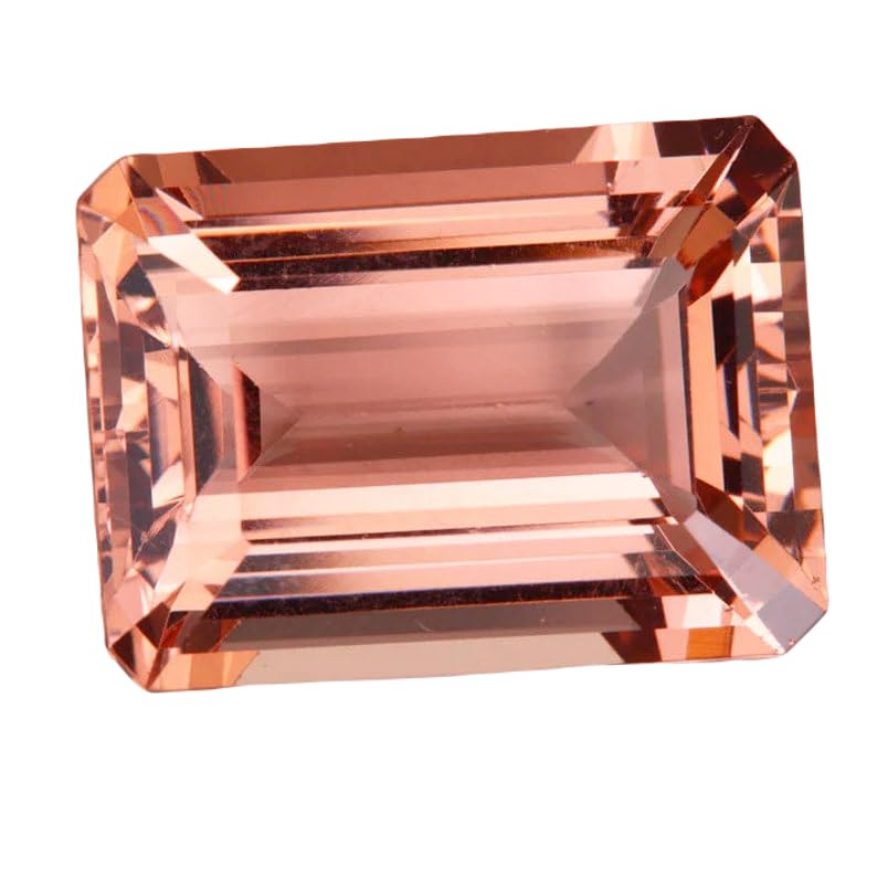 Morganite naturelle en forme d'émeraude 5x3mm, la gemme de l'amour pour bague unique