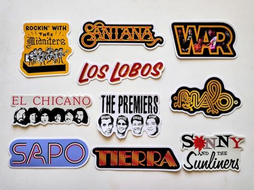 Oldies Sticker Pack (10 Stickers) Set 2 Latin Rock Chicano Soul Funk Garage Psychedelic r&b Vintage Retro Classic Collectible Fan Music pop Culture Band Graphic Vinyl Decal Water Resistant Gift image 4