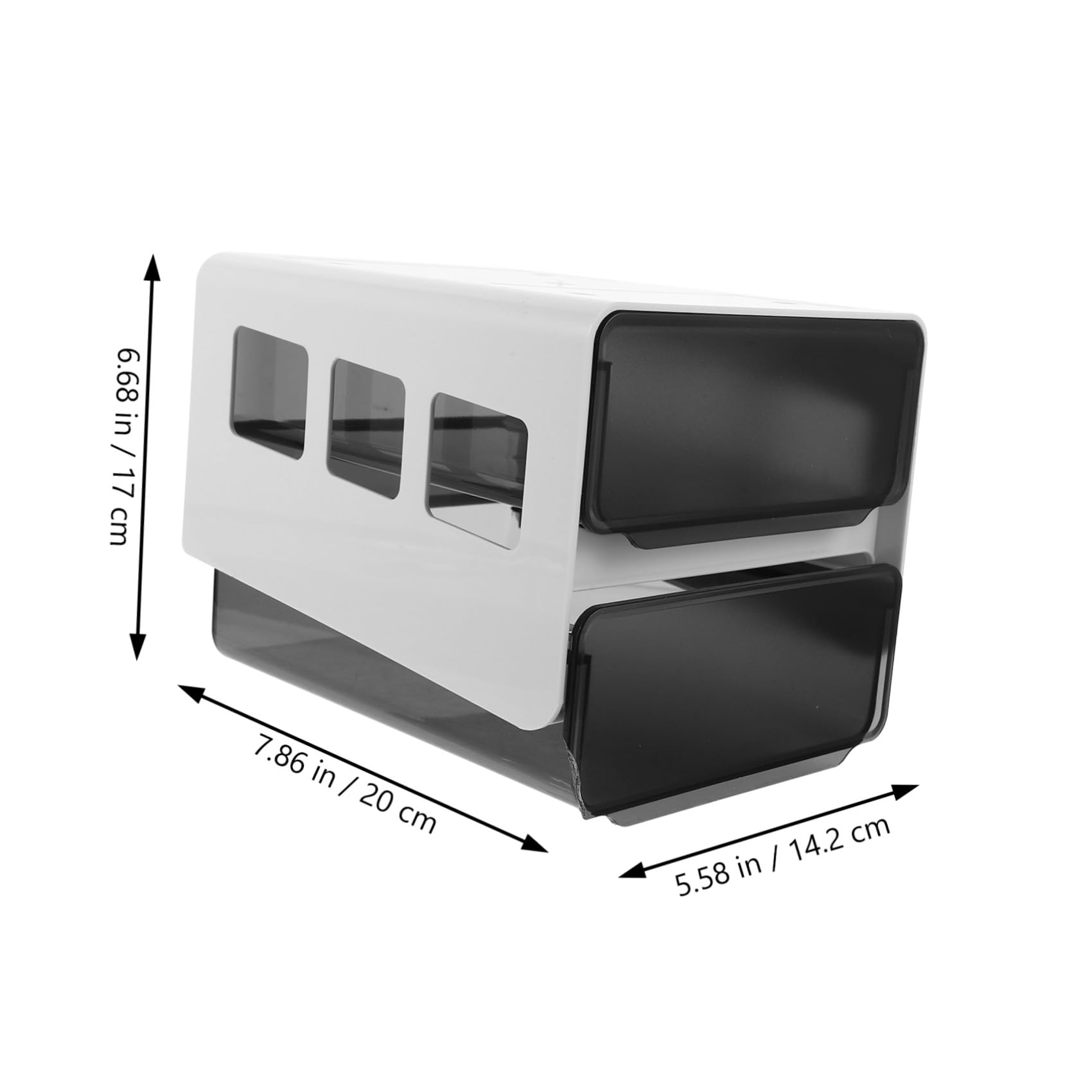 Organizer Sotto Scrivania in Plastica Resistente Abs e Pp Cassetto Nascosto Per Ottimizzare Lo Spazio Ufficio Camera Cucina Con Capacità Per Cancelleria e Piccoli Oggetti Facile Da