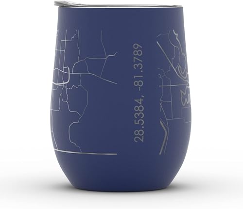 Vista 467 de Well Told Lexington Kentucky Map - Vaso de vino aislado con grabado de mapa de Kentucky, taza de acero inoxidable grabada (12 onzas, verde domingo)