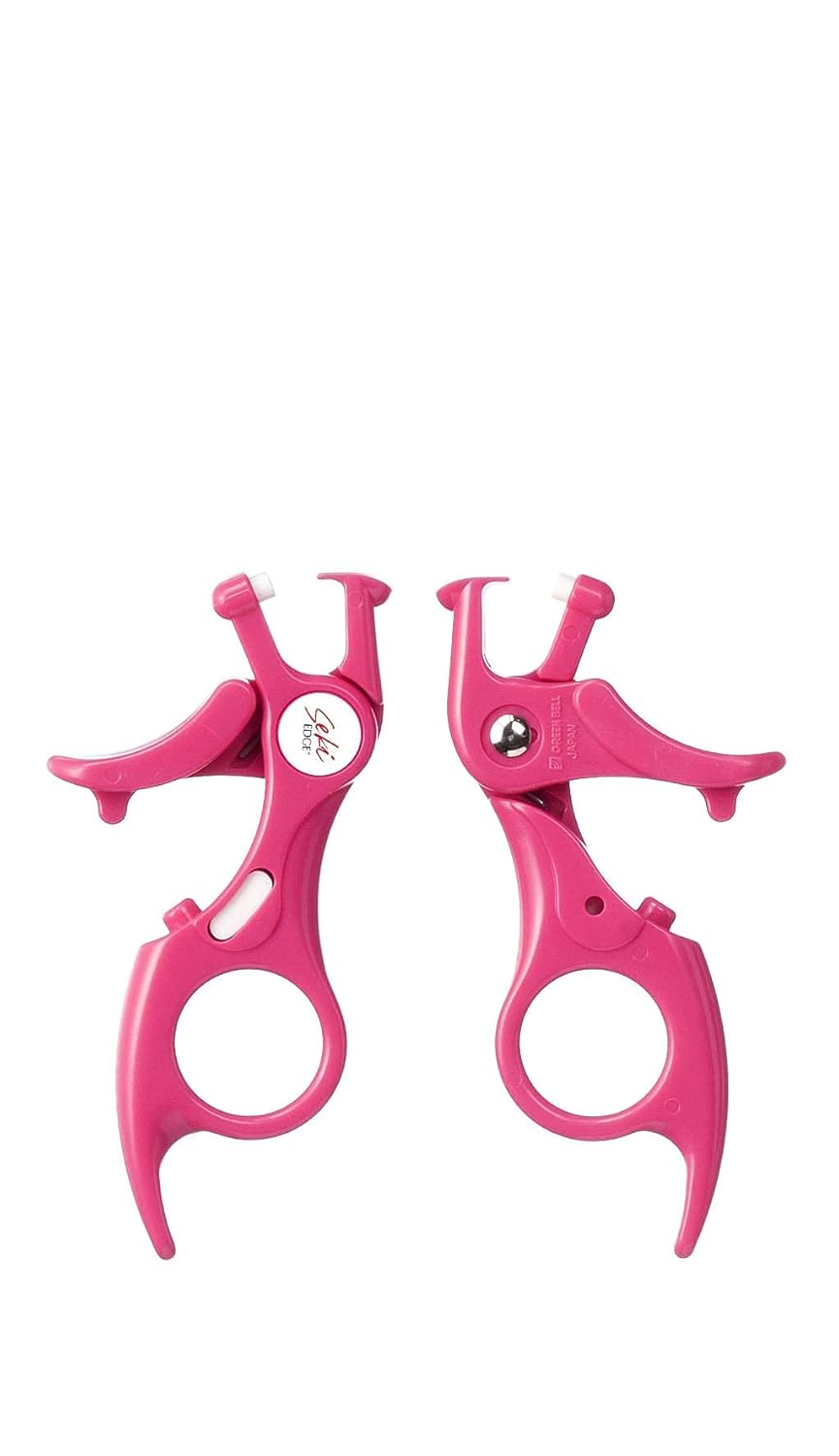 Seki Edge Spot Eyelash Curler (SS-600) - Lash Curler Adds Curl, Lift & Definition To Outer Corners Of Lashes - Help Eyes Appear Larger & More Open - Comes with Extra Curler Replacement Pad