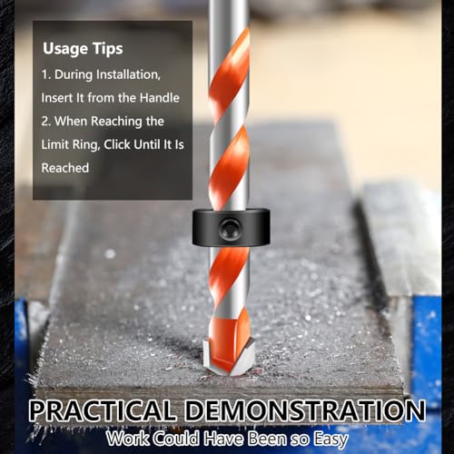 Depth Stop, Drilling Depth Stop, Drill, Depth Limiter, Depth Et / 8 Pcs - View #11