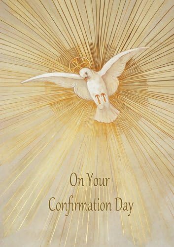 Confirmation Dove - Elegant 'Confirmation' greeting card from Blue Frog