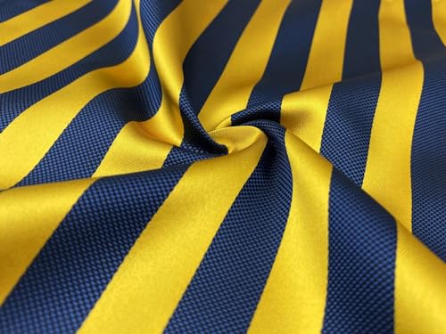 S&W SHLAX&WING Conjunto de gravata listrada para homens gravata listrada azul royal amarelo com bols