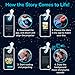 Moonlite Storybook Reels For Flashlight Projector, Kids Toddler | Clark the Shark: Afraid of the Dark | Single Reel Pack Story for 12 Months and Up
