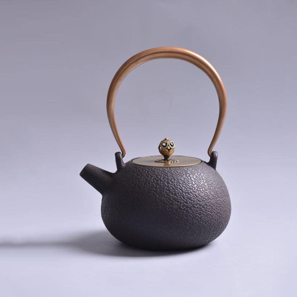 1 Set di teiera in ghisa, teiera Giapponese Tetsubin, bollitore Elettrico, Strumenti Kungfu, bollitore Elettrico per Il tè, Crepe per Il tè 1 1 L-Come Mostrato (Come Mostrato)
