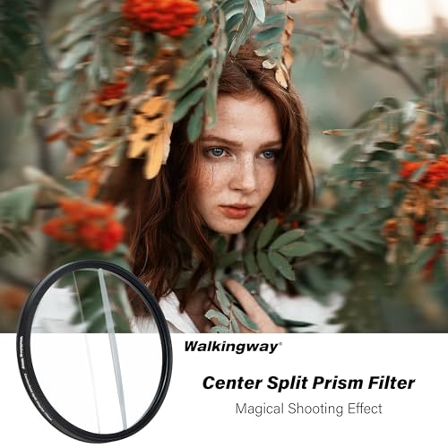 WalkingWay Center Field Split-Dioptrien Prismenfilter 82mm K9 Optikglas mit Unschärfe- und Wiederholungseffekten
