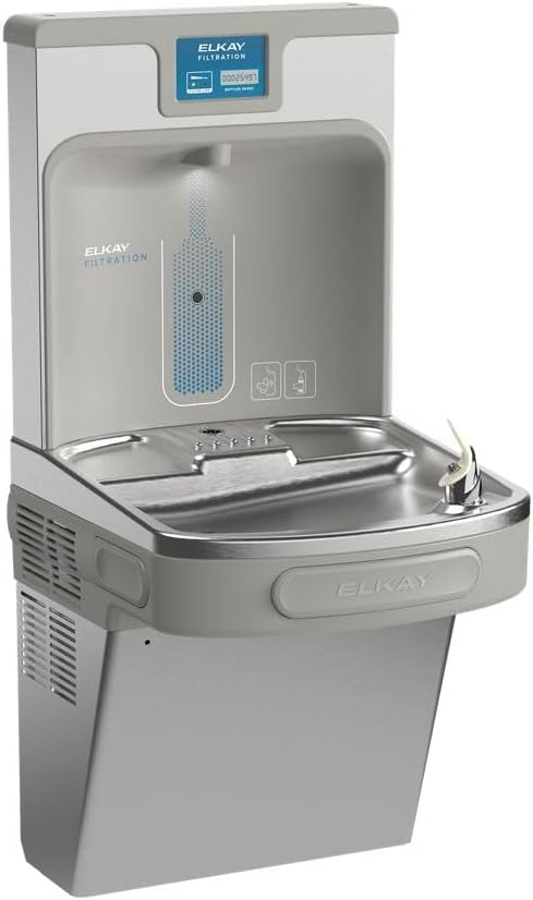 ELKAY LZS8WSSP-PF Enhanced Filtered Bottle Filling Station & Single ADA Cooler Refrigerated Stainless PFOA/PFOS Reduction Drop Down Wrapper