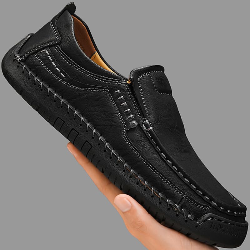 Mens Casual Shoes Loafers for Men Leather Shoe Driving Men's Boat Dress Size3