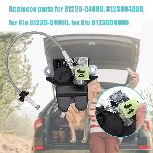 Image of 81230-D4000 Trunk Latch for Kia Optima LX EX 2016 2017 2018 2019 2020 Fit for Kia Optima Rear Back Door Hatch Latch Lock Assembly