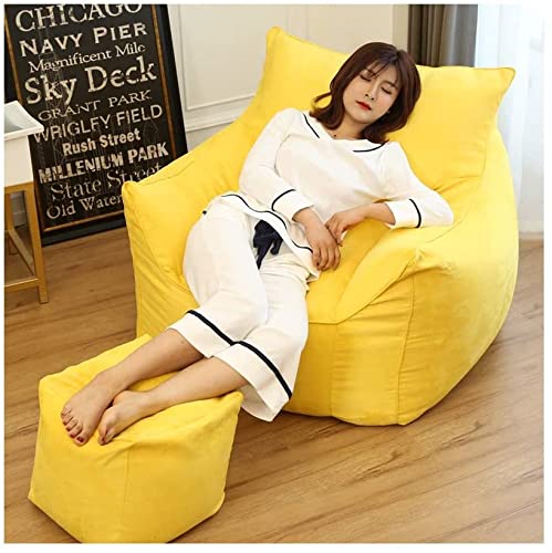 dtkmkj Multicolor Lazy Sofa Tatami Sitzsack Casual Creative Stoff Einzelsofa Abnehmbar und Waschbar 80 × 80 × 75 cm… – Bild 6