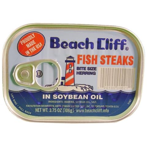 Beach Cliff Fish Steaks In Soybean Oil, 3.75 oz Cover