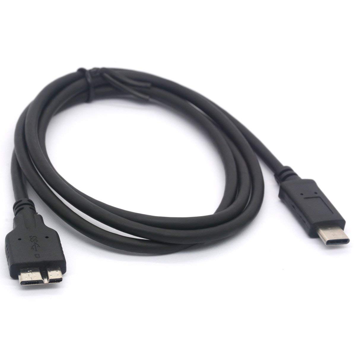 Type C to Micro USB Cable USB 3.1 USB-C to Micro B 3.0 (Micro USB) for WD my PassPort HDD Hard Disk, 1Meter