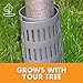 EasyFlex Plastic Tree Trunk Protectors, 12 Count, Grey