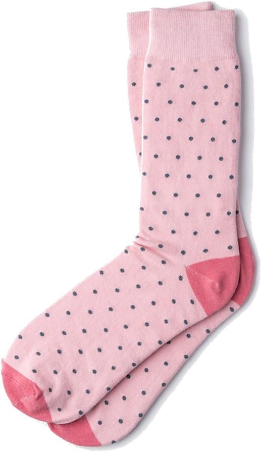 Men's Hipster Polka Dots Novelty Crew Dress Socks