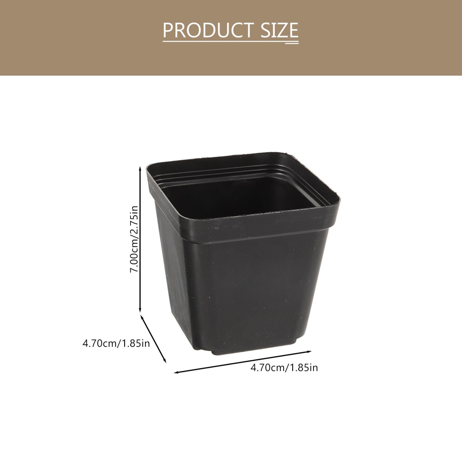 ifundom 120pcs Drainage Germination Pots Durable Seedling Planters for Succulent Flower Planting Lightweight Nursery Pots for Home and Garden Use