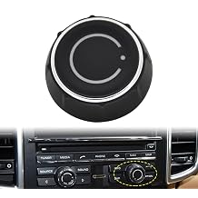 Radio Audio Volume Control Knob Switch Compatible for Porsche Cayenne 911 Macan Panamera 2011 2012 2013 2014 2015 2016 2017 Replaces OE# 97064292901 97064293001 Right Side