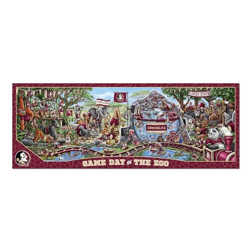 Image of YouTheFan NCAA Florida State Seminoles inchGame Day At The Zoo inch 500 Puzzle