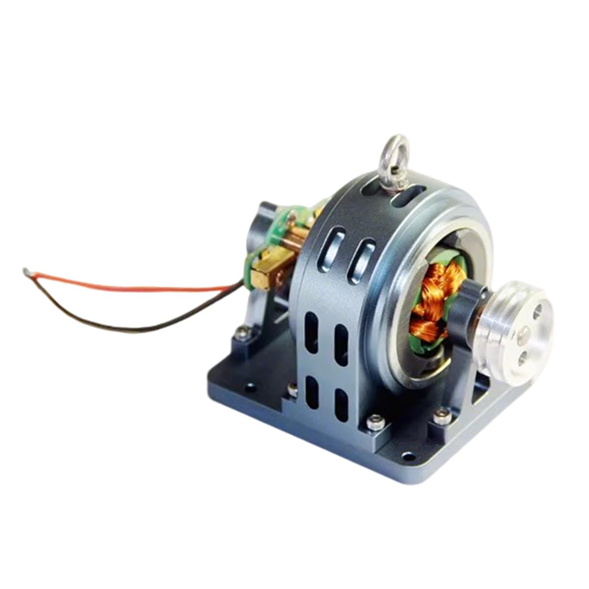 12V DC Micro Generator with Pulley Wheel & Belt, DIY Upgrade Accessories for Steam/Internal Combustion Engine Models, Physical Science Education Kit