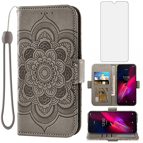 Étui portefeuille Revvl 4 T-Mobile en finitions soignées Asuwish
