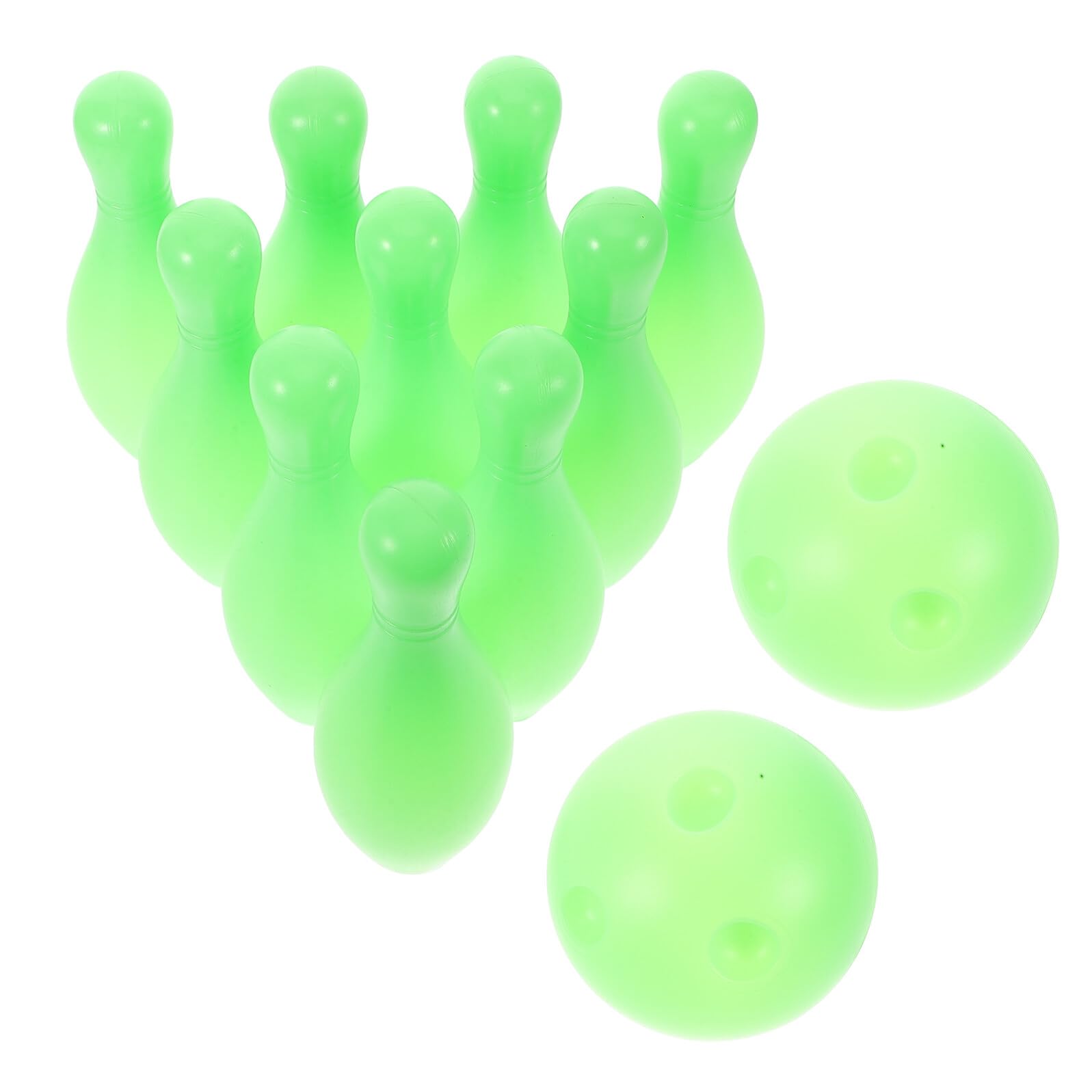 TOYANDONA Juguetes de Bolos para Juego de Bolos Miniatura de Plástico y Bolas para Actividades de Interior y Fiestas Mini Juego de Ligero