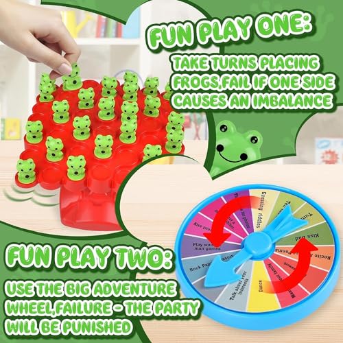 Image of Kidology Frog Balance Counting Toys | Cool Math Game For Kids Preschool Game | Educational Board Game Number Learning Toy, Fun Children'S Gift Kids Toy (Frog Balance Tree)