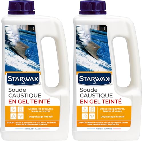 Soude caustique en gel décapant peinture vernis et lasure STARWAX