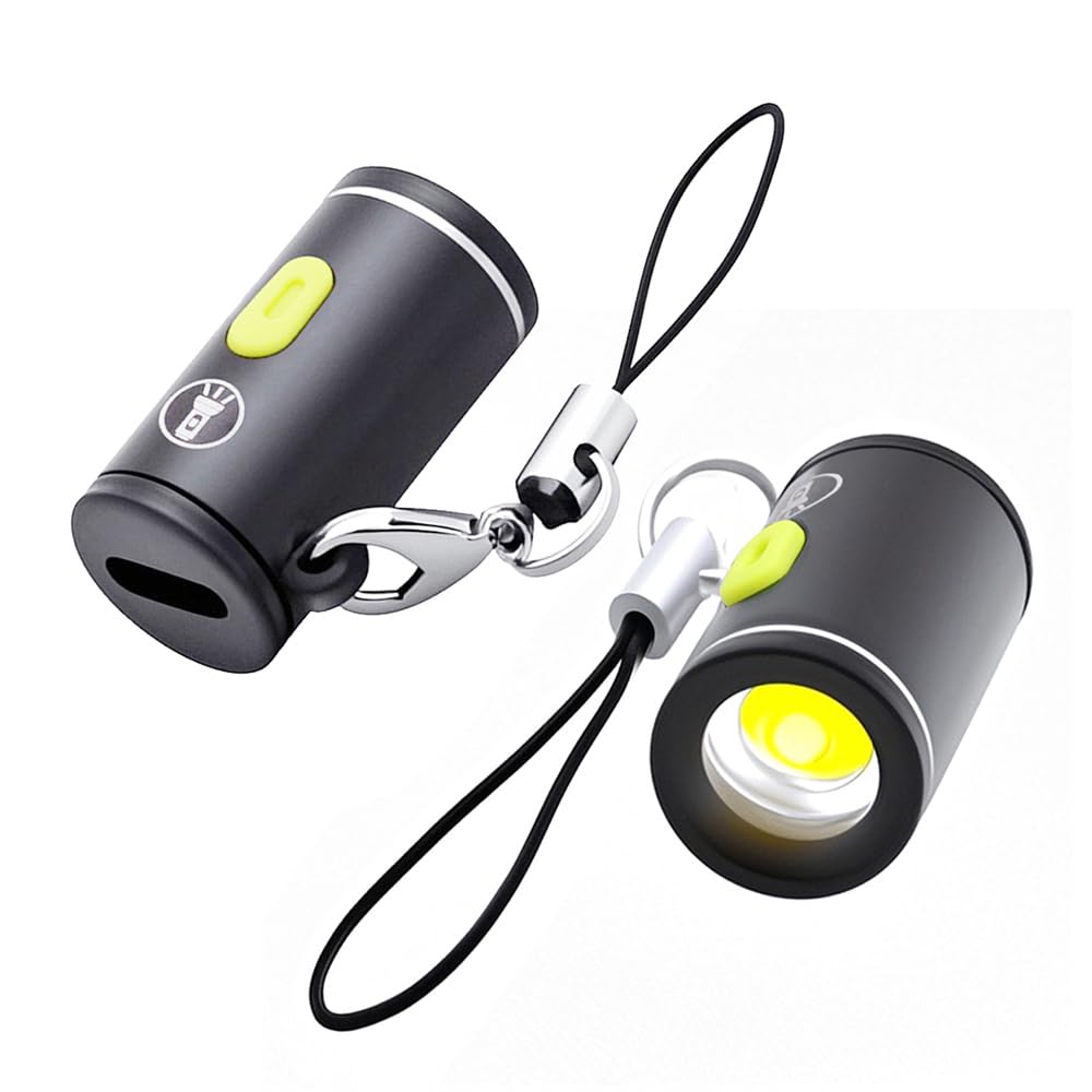 Juego De 2 Luces LED USB-C Cablcc – 210 Lúmenes, Aluminio, Para Interior/exterior, Camping, Ciclismo