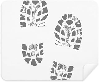 Shoe Prints Footprint Modern Style Fashion Poster Cleaning Cloth Screen Cleaner 2pcs Suede Fabric