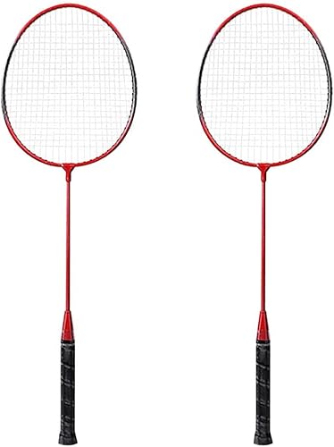 CEHSG 2 Player Badminton Racket Set Indoor Outdoor Sports Students Practice Badminton Racquet with Cover Bag