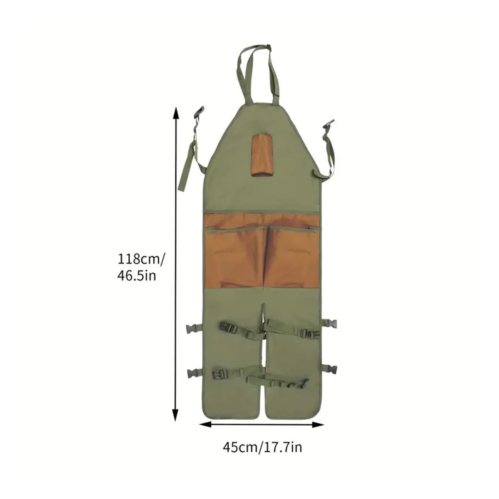 Grembiule da giardino con tasche, regolabile con tasche, grembiule da lavoro da giardinaggio, da donna, per la raccolta della vita, lavori agricoli, manutenzione degli uomini e donne